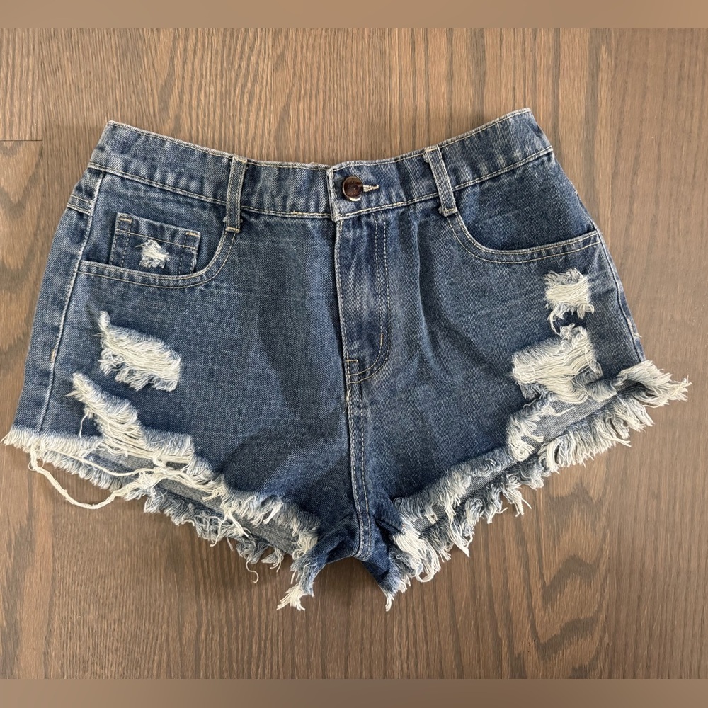 Girls Jean Shorts. Youth 14.